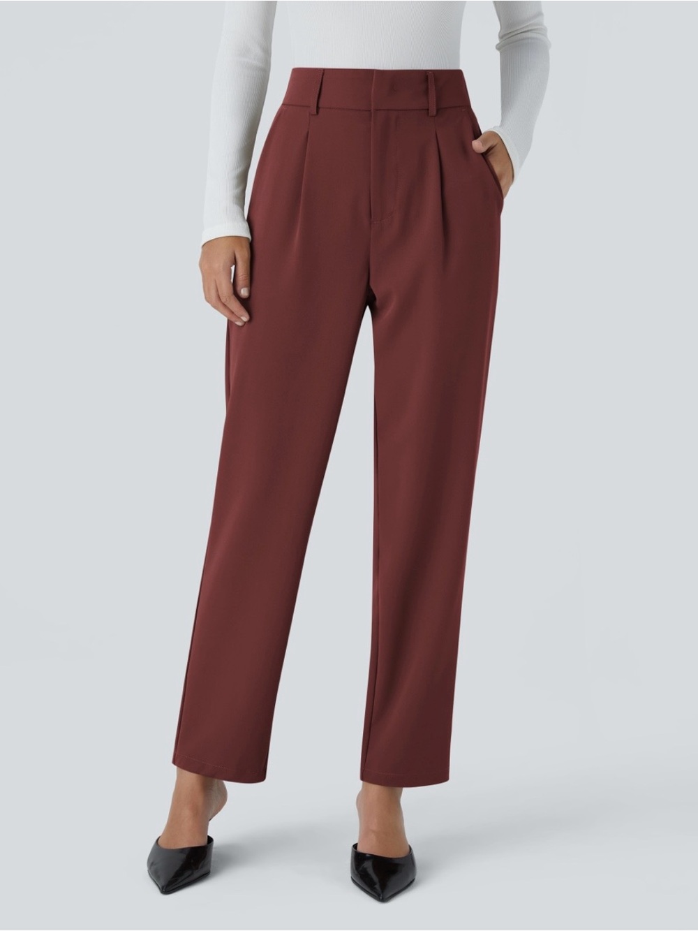 Halara Flex™ High Waisted Pocket Solid Work Tapered Pants